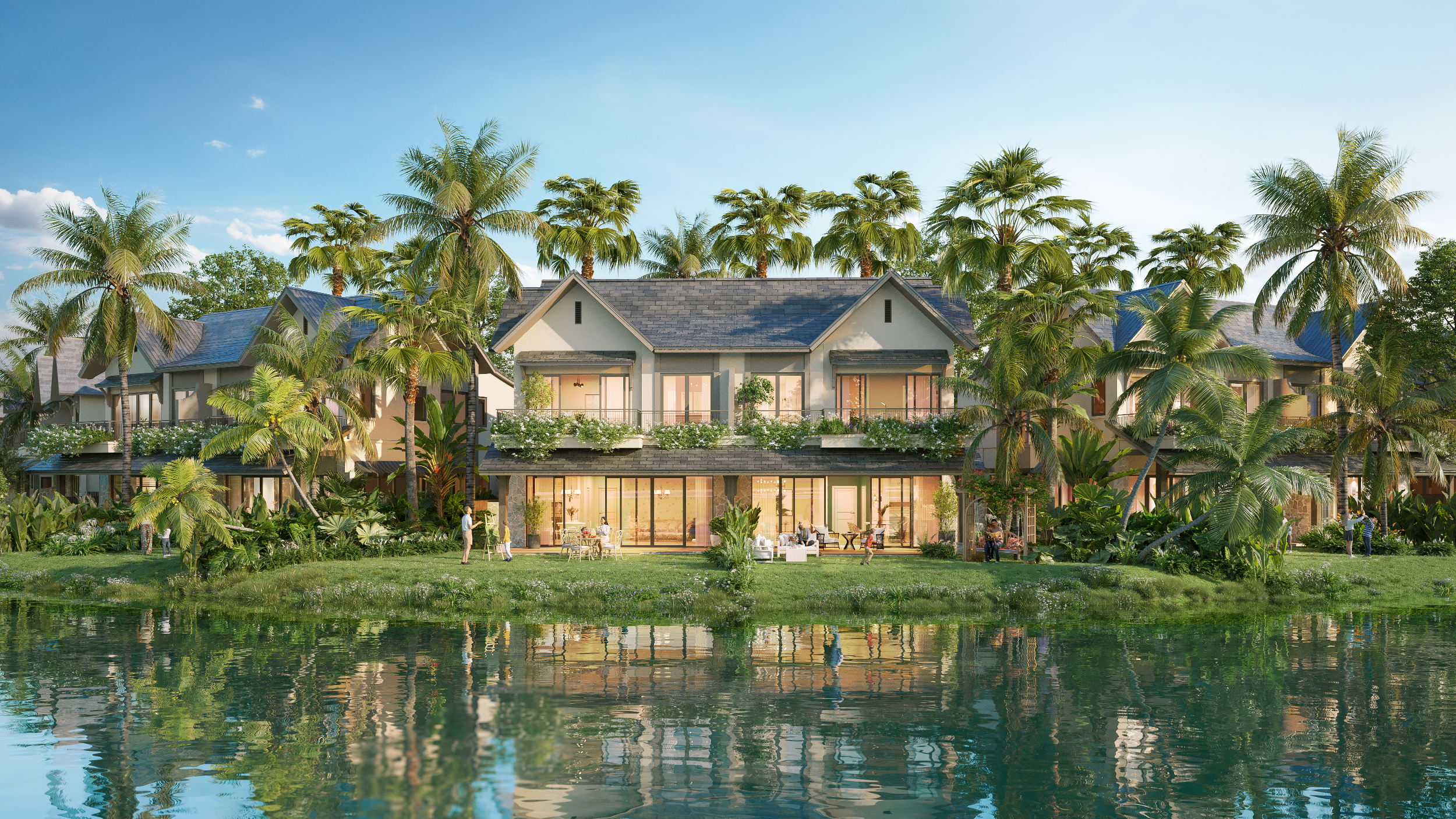The Palm Island – sản phẩm signature của Ecopark. Ảnh phối cảnh.