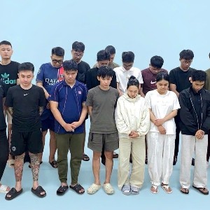 Cơ quan Cảnh sát điều tra Công an thành phố Hải Phòng bắt tạm giam 28 đối tượng trong chuyên án rửa tiền, tổ chức đánh bạc xuyên quốc gia. Ảnh: Cổng thông tin điện tử Công an TP Hải Phòng.