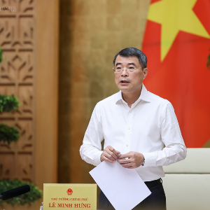 Đồng chí Lê Minh Hưng, Ủy viên Bộ Chính trị, Bí thư Đảng ủy Chính phủ, Thủ tướng Chính phủ làm Trưởng Ban Chỉ đạo - Ảnh: VGP/Nhật Bắc