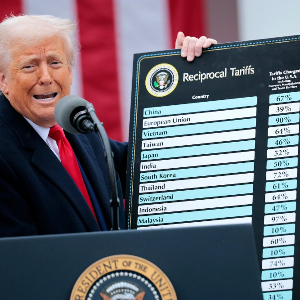Tổng thống Mỹ Donald Trump công bố chính sách thuế đối ứng, còn gọi là thuế quan