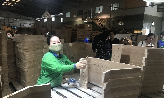 The wood industry is a major contributor to the agriculture, forestry, and fishery GDP. (Photo: Chu Khôi)