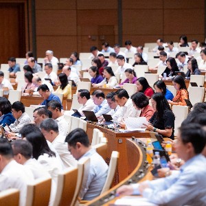 Quang cảnh Hội trường. Ảnh: Cổng thông tin điện tử Quốc hội.