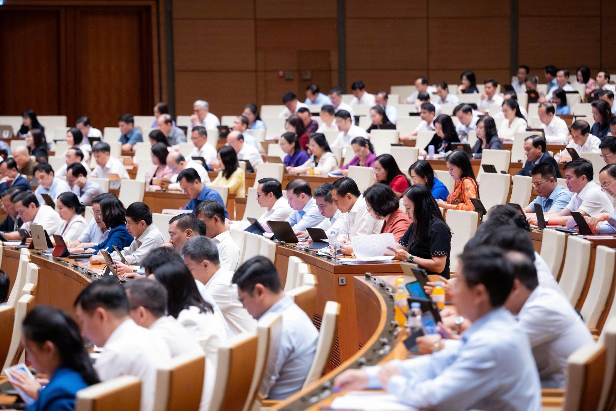 Quang cảnh Hội trường. Ảnh: Cổng thông tin điện tử Quốc hội.