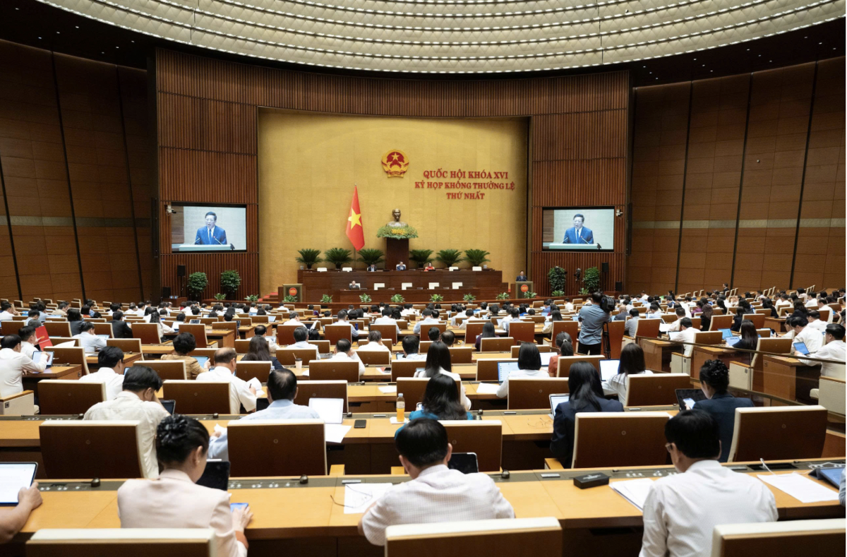 Toàn cảnh Kỳ họp sáng 5/8/2026 - Ảnh: quochoi.vn