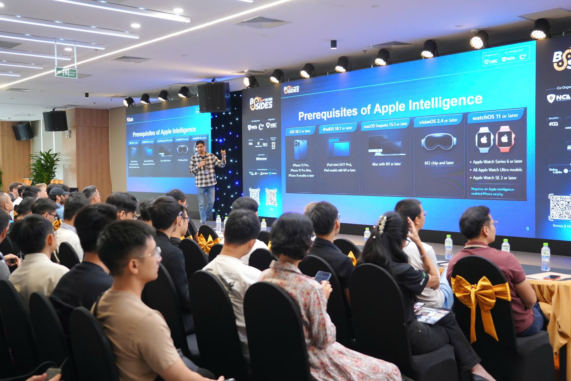 BSides Hanoi lần thứ 2 có chủ đề “No Human”. Công nghệ giúp thay đổi cách thức vận hành của an ninh mạng, nhưng chưa thể thay thế con người trong những quyết định có tính chiến lược. Ảnh: BTC