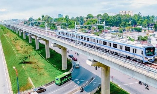 A metro line in Ho Chi Minh City. (Photo from VnEconomy)