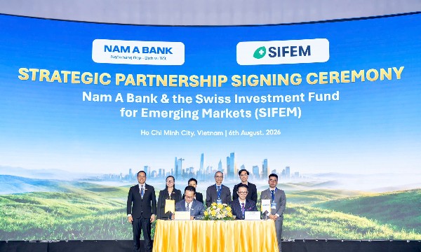 Nam A Bank đón dòng vốn xanh từ Thụy Sĩ, nâng tổng quy mô huy động vốn quốc tế gần 350 triệu USD