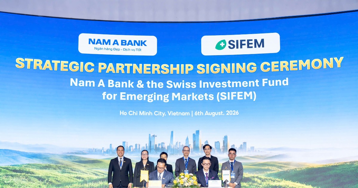 Nam A Bank đón dòng vốn xanh từ Thụy Sĩ, nâng tổng quy mô huy động vốn