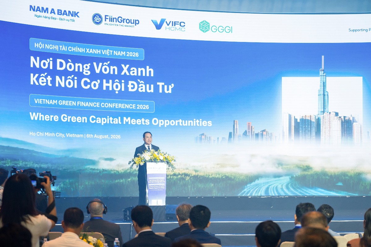 Ông Hà Huy Cường, Phó Tổng Giám đốc Nam A Bank phát biểu khai mạc Hội nghị - Ảnh: Nam A Bank.