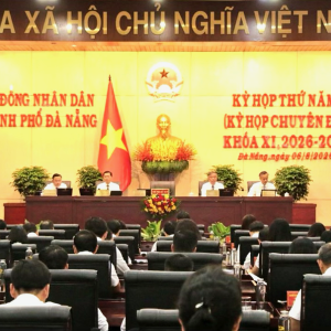 Quang cảnh kỳ họp thứ Năm HĐND TP. Đà Nẵng. Ảnh HĐND TP Đà Nẵng.