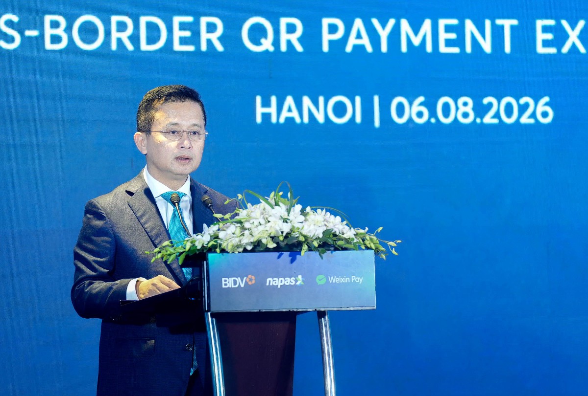 Ông Hoàng Việt Hùng - Tổng Giám đốc Ngân hàng TMCP Đầu tư và Phát triển Việt Nam (BIDV) phát biểu tại sự kiện.