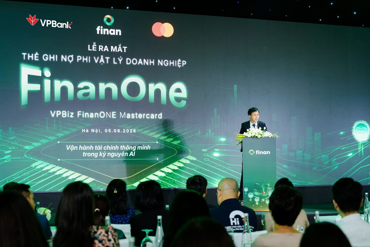 Đại diện VPBank phát biểu tại sự kiện.