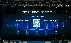 Lễ công bố mở rộng dịch vụ thanh toán QR xuyên biên giới Việt Nam – Trung Quốc.
