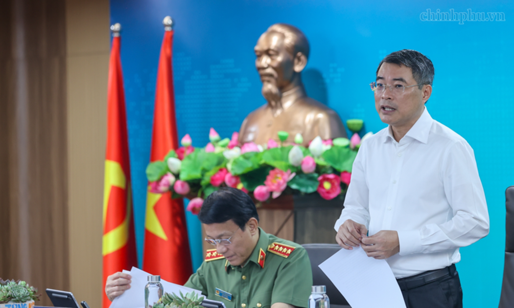 Thủ tướng Lê Minh Hưng phát biểu kết luận phiên họp. Ảnh: VGP.