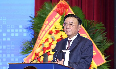 Thường trực Ban Bí thư Trần Cẩm Tú đã tham dự và phát biểu chỉ đạo tại Phiên họp toàn thể về đối ngoại Đảng và đối ngoại nhân dân - Ảnh: TTXVN
