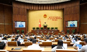 Toàn cảnh Phiên họp. Ảnh: Cổng thông tin điện tử Quốc hội.