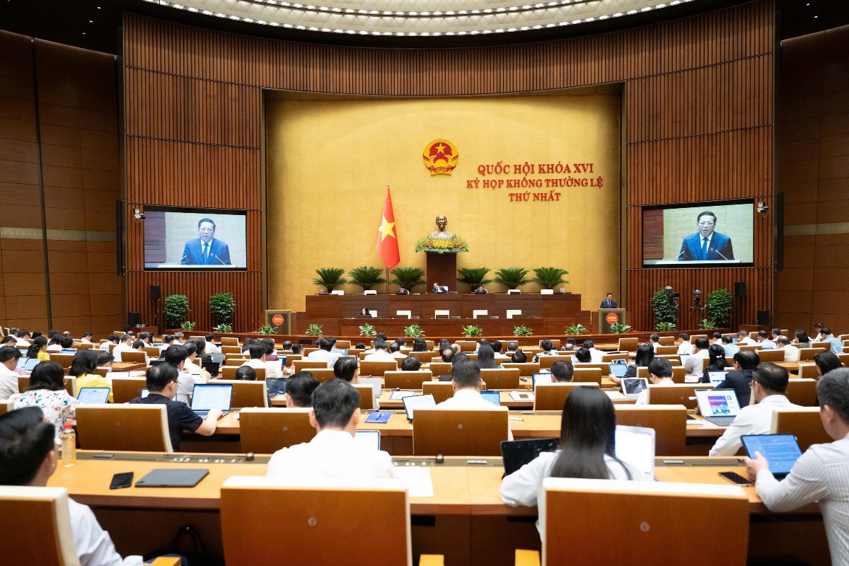 Toàn cảnh Phiên họp. Ảnh: Cổng thông tin điện tử Quốc hội.