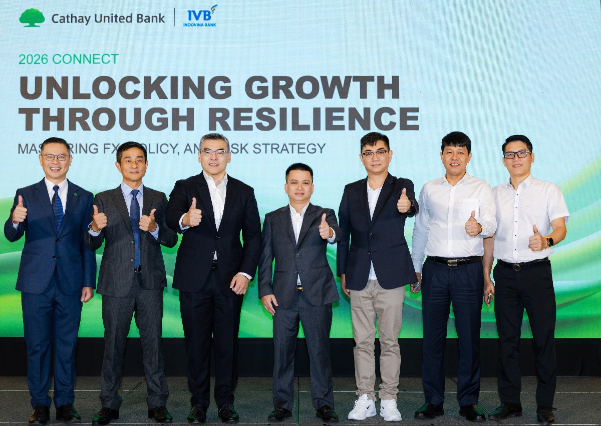 Ngân hàng Cathay United Bank (CUB) và Indovina Bank (IVB) đồng tổ chức hội thảo “CONNECT 2026: Khai mở Tăng trưởng thông qua Năng lực Thích nghi”.
