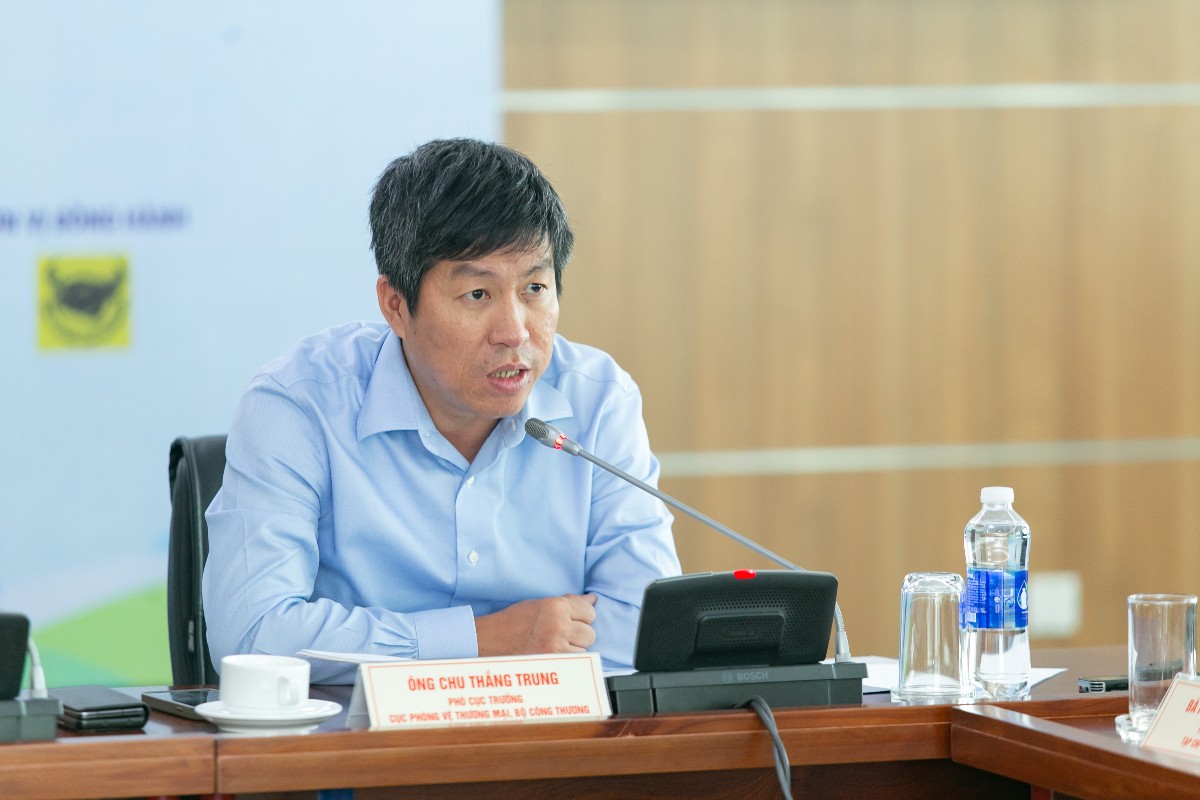 Ông Chu Thắng Trung, Phó Cục trưởng Cục Phòng vệ thương mại. Ảnh: Tạp chí Công thương. TCCT.