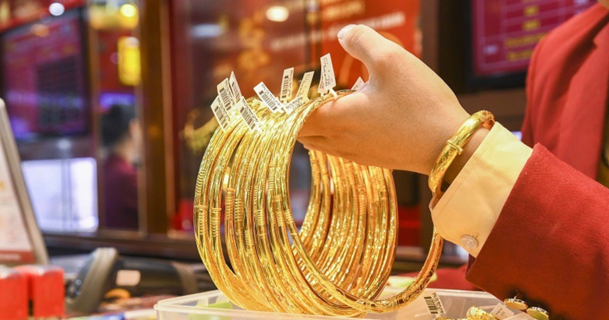 Giá vàng trong nước tăng sau 4 tuần giảm liên tiếp