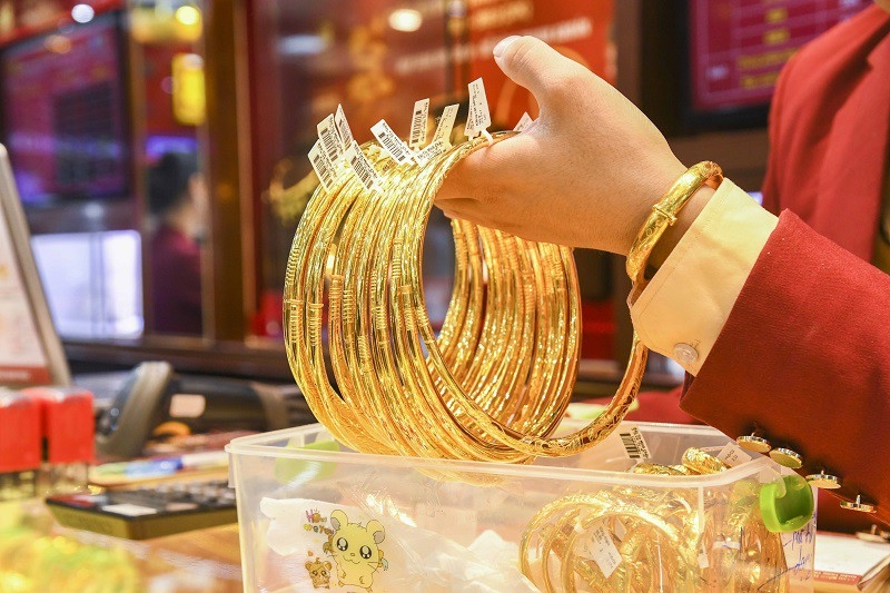 Giá vàng trong nước leo dốc sau chuỗi giảm sâu 4 tuần liên tiếp. Nguồn ảnh: Bảo Tín Minh Châu