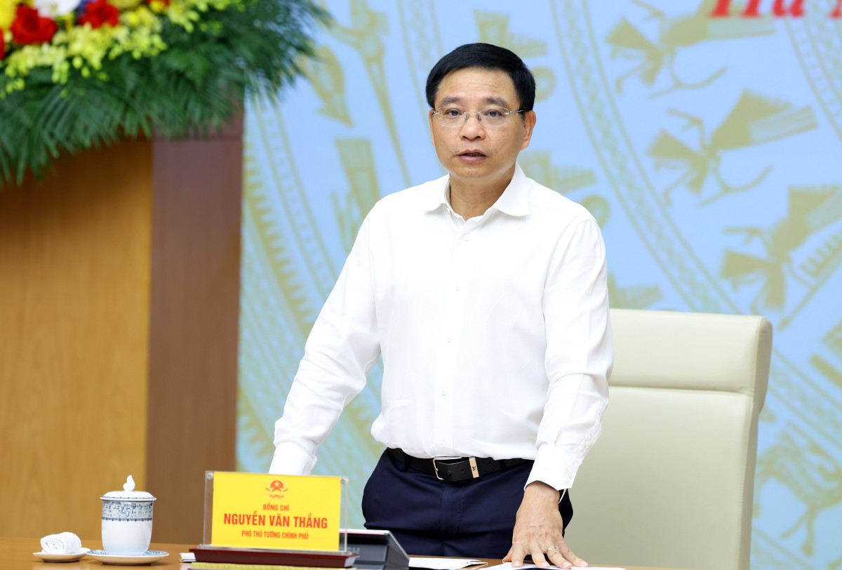Ph&oacute; Thủ tướng Nguyễn Văn Thắng chủ tr&igrave; cuộc họp. Nguồn ảnh: Chinhphu.vn