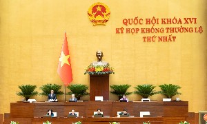 Quang cảnh Phiên thảo luận. Ảnh: Cổng thông tin điện tử Quốc hội.