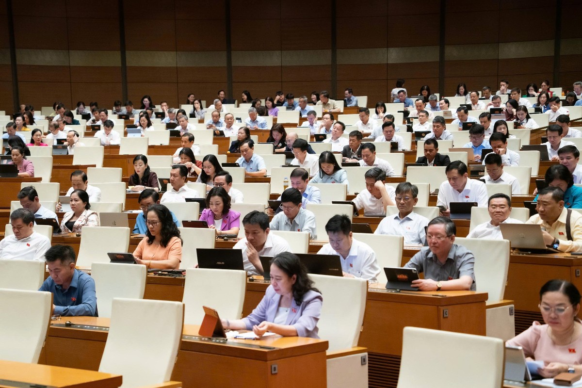 Quang cnarh hội trường ng&agrave;y 9/8. Ảnh: Cổng th&ocirc;ng tin điện tử Quốc hội.