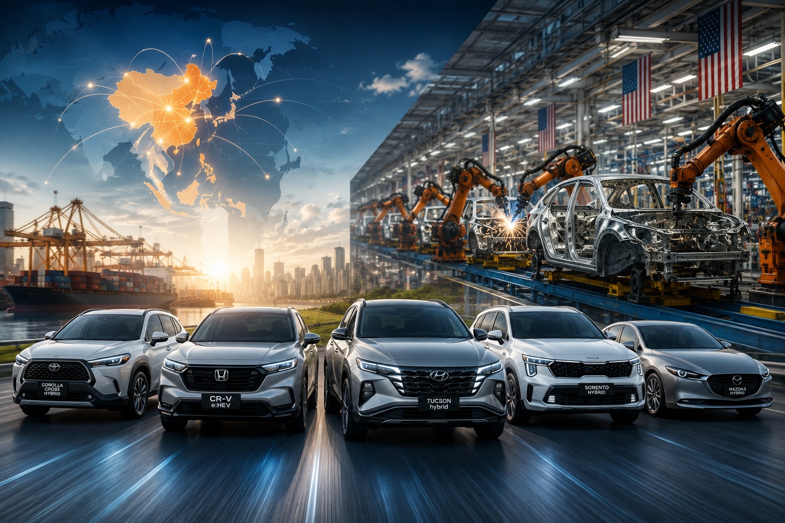 Xe hybrid bùng nổ, các hãng xe châu Á áp đảo các ông lớn Detroit