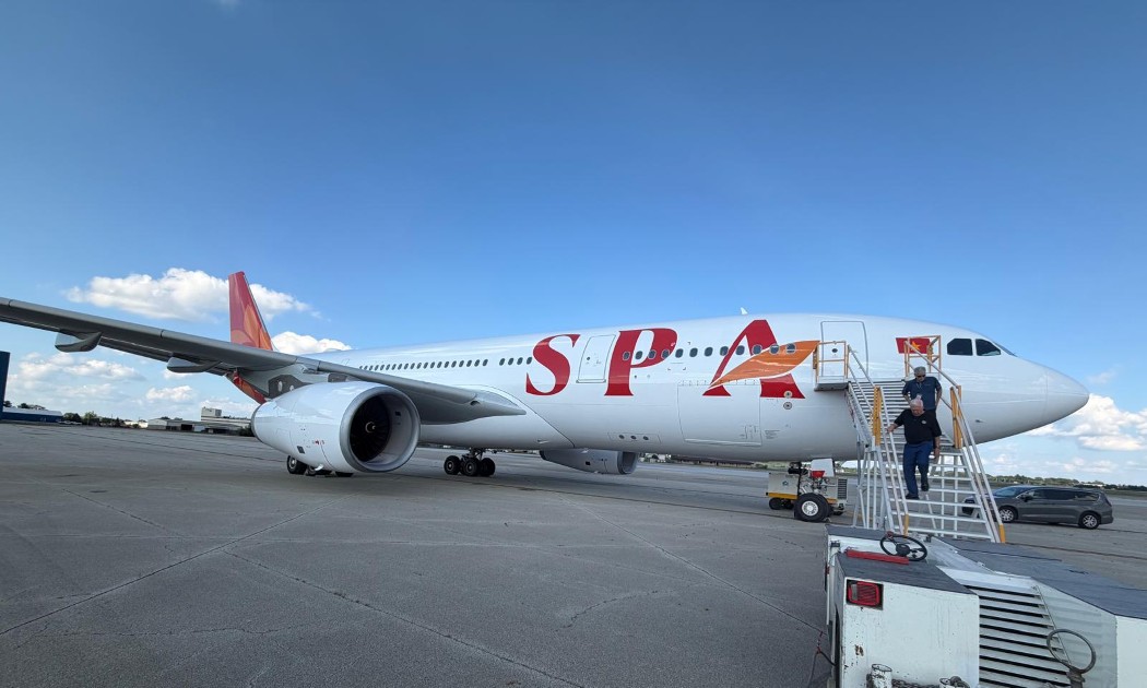 Tàu bay thân rộng Airbus A330 chuẩn bị gia nhập Sun PhuQuoc Airways. Ảnh: Sun PhuQuoc Airways.