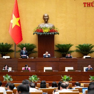 Quốc hội thảo luận về dự án Luật sửa đổi, bổ sung một số điều của Luật Kiến trúc. Ảnh: QH