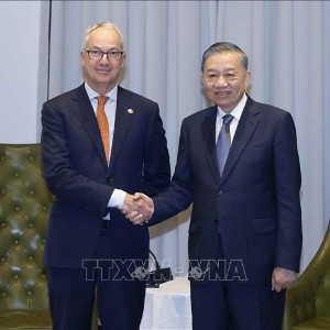 Tổng Bí thư, Chủ tịch nước Tô Lâm tiếp ông Nicholas Moore, Đặc phái viên của Chính phủ Australia về Đông Nam Á. Ảnh: Thống Nhất – TTXVN