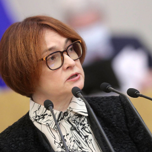 Thống đốc Elvira Nabiullina của Ngân hàng Trung ương Nga (CBR) - Ảnh: Moscow Times.