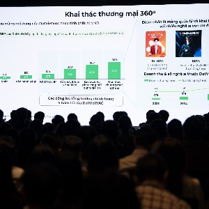 Đại diện DatVietVAC chia sẻ kế hoạch kinh doanh trong buổi Roadshow ngày 11/8 tại TP. Hồ Chí Minh - Ảnh: DatVietVAC.