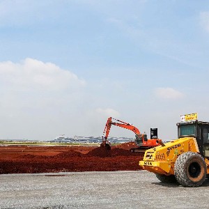 Thi công đường cất hạ cánh sân bay Long Thành - Ảnh: ACV.