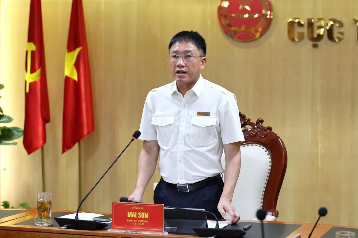 Ông Mai Sơn, Phó Cục trưởng Cục Thuế. Nguồn: Cục Thuế