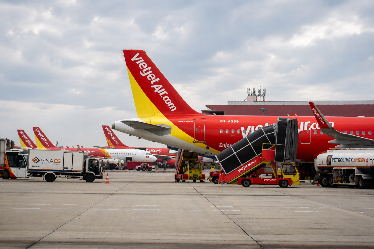 Vietjet dự kiến bổ sung 82.000 chỗ, tương đương khoảng 400 chuyến bay trên các đường bay trong nước và quốc tế. Ảnh: Huỳnh Dũng