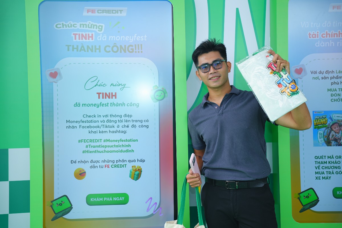 FE CREDIT mang các hoạt động tương tác tài chính đến các sự kiện văn hóa – thể thao lớn để tiếp cận người trẻ. Nguồn: FE CREDIT.
