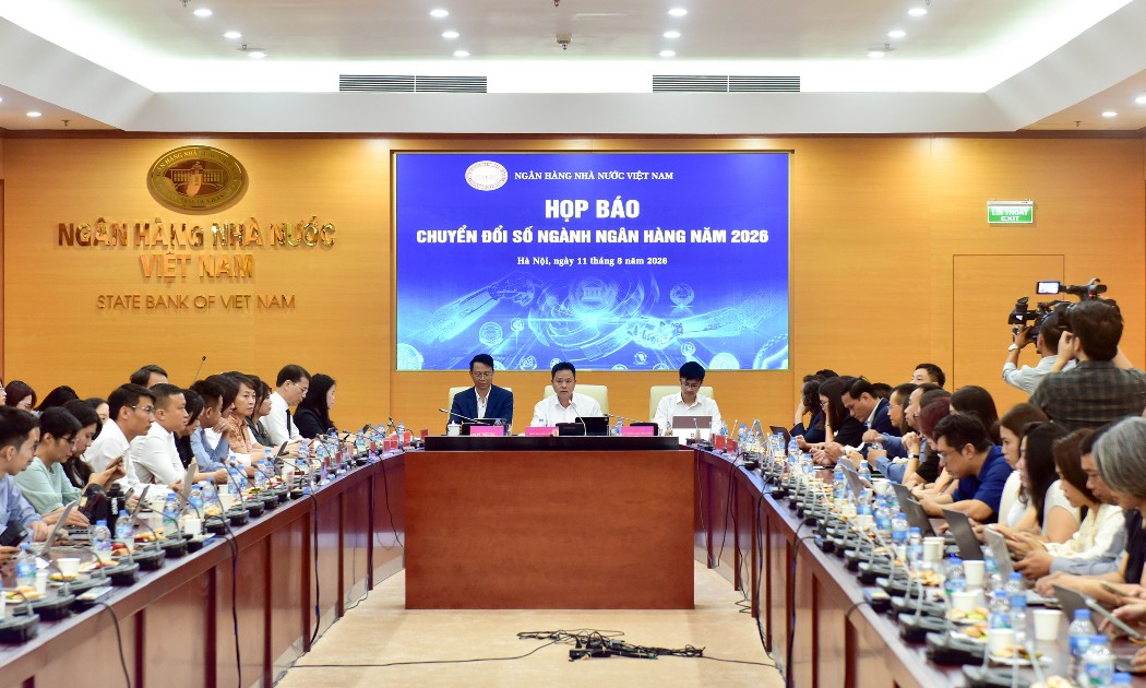 Sự kiện Chuyển đổi số ngành ngân hàng 2026 có chủ đề “Ngân hàng thông minh trong kỷ nguyên dữ liệu và AI” (Ảnh: SBV).