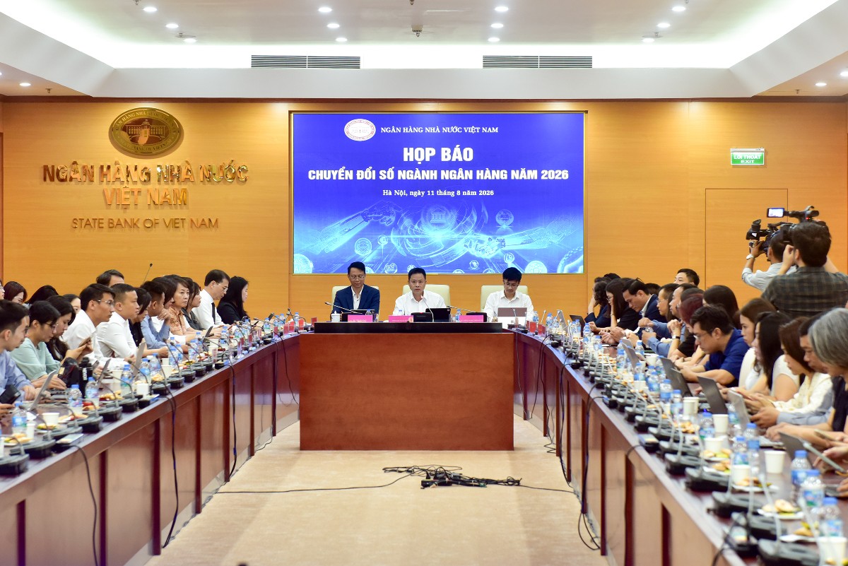Sự kiện Chuyển đổi số ngành ngân hàng 2026 có chủ đề “Ngân hàng thông minh trong kỷ nguyên dữ liệu và AI” (Ảnh: SBV).