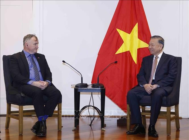 Tổng Bí thư, Chủ tịch nước Tô Lâm tiếp ông Craig Bradshaw, Giám đốc điều hành Công ty EQ Resources Limited (Australia). Ảnh: Thống Nhất – TTXVN