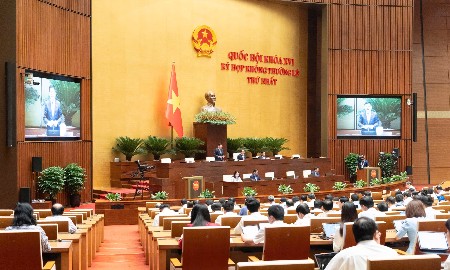 Quang cảnh phiên họp. Ảnh: Cổng thông tin điện tử Quốc hội.