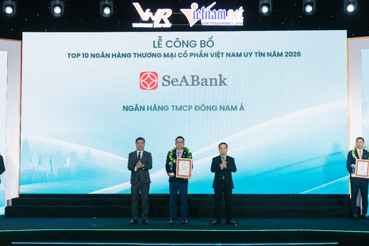 Bảng xếp hạng phản ánh năng lực tài chính và uy tín thương hiệu của SeABank trên thị trường. Ảnh: SeABank.