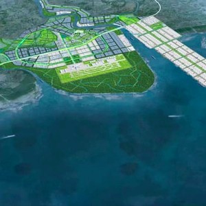 Khu vực cửa biển Nam Đình Vũ nơi có 5 khu vực mỏ cát đưa ra đấu giá. Nguồn: Ban Quản lý Khu kinh tế Hải Phòng.