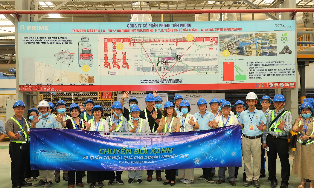Doanh nghiệp tham dự ESG Company Tour 2026 tìm hiểu mô hình chuyển đổi xanh tại Prime Group.