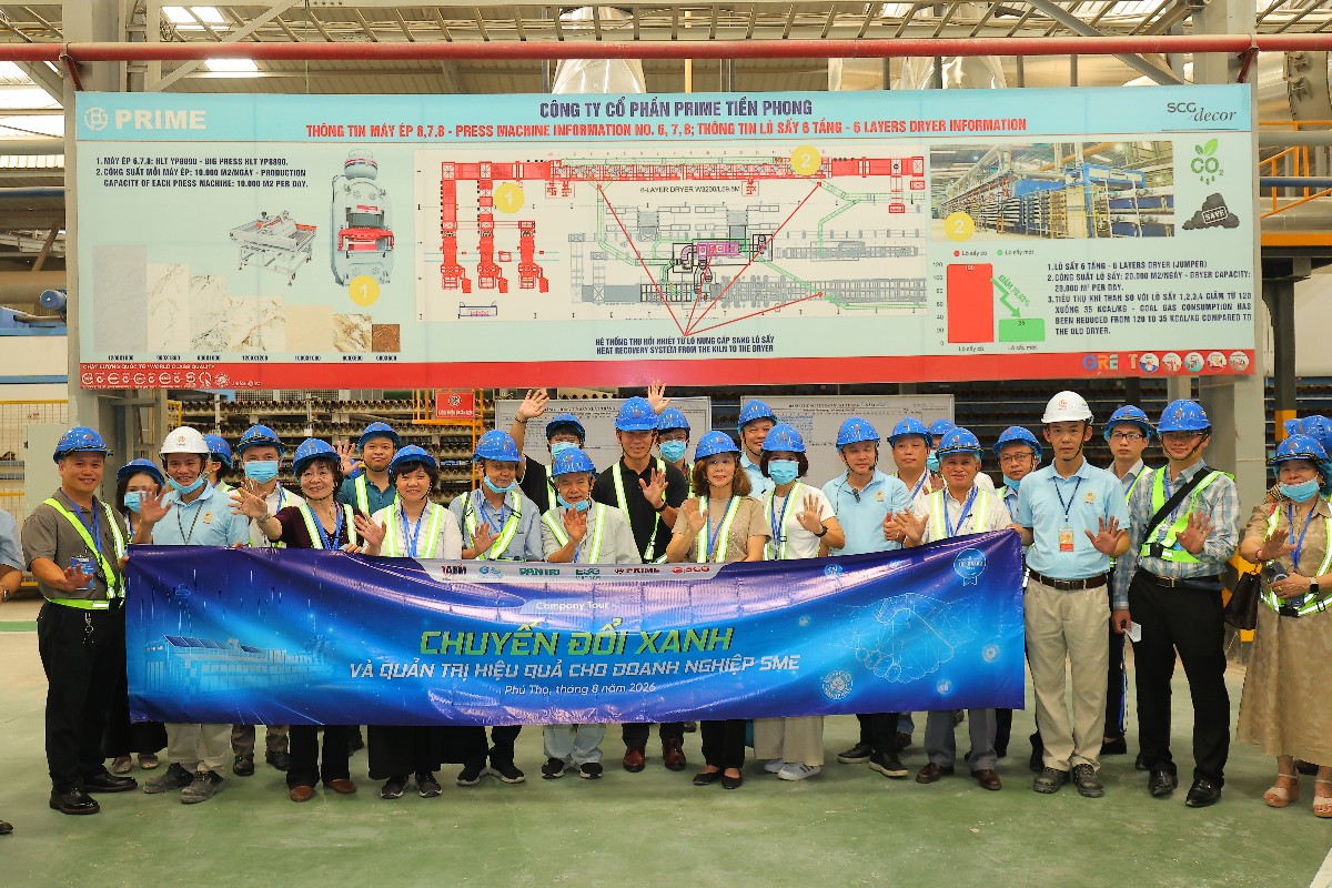 Doanh nghiệp tham dự ESG Company Tour 2026 tìm hiểu mô hình chuyển đổi xanh tại Prime Group.