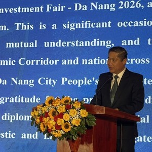 Phó Chủ tịch UBND TP. Đà Nẵng Phan Thái Bình phát biểu khai mạc. Ảnh Ngô Anh Văn
