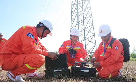Kiểm tra vận hành hệ thống lưới điện. Ảnh: EVN.