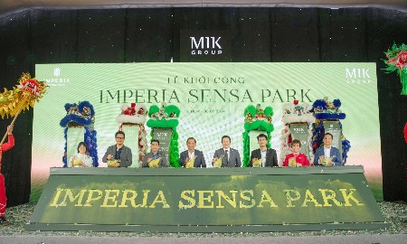 Nghi thức khởi công dự án Imperia Sensa Park. Nguồn: MIK Group.