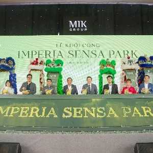 Nghi thức khởi công dự án Imperia Sensa Park. Nguồn: MIK Group.